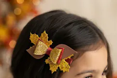 Autumn Bow Template Digital Vector Cut File SVG, AI, PDF Product Image 4