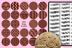 100 Procreate Rope Embroidery Knitting Texture brushes Product Image 2