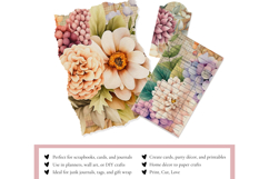 Vintage Floral Printable Journal Sheets Product Image 3