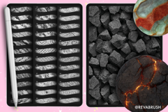 185 Procreate Stone Rock Interior Marble Texture brushes Product Image 2