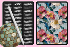 220 Procreate Mosaic Interior Marble Texture brushes Product Image 3