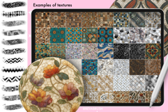 220 Procreate Mosaic Interior Marble Texture brushes Product Image 6
