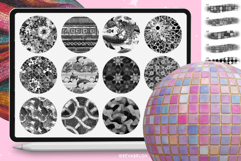 220 Procreate Mosaic Interior Marble Texture brushes Product Image 2