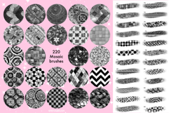 220 Procreate Mosaic Interior Marble Texture brushes Product Image 7