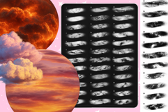 120 Procreate Cloud Sky Textures stamp brushes Product Image 7