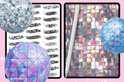 160 Procreate &amp; Photoshop Disco Texture brushes Product Image 4