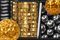 160 Procreate &amp; Photoshop Disco Texture brushes Product Image 6