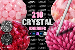 210 Procreate Crystal &amp; Diamonds Interior Texture brush Product Image 1