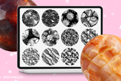210 Procreate Crystal &amp; Diamonds Interior Texture brush Product Image 5