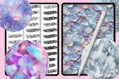 210 Procreate Crystal &amp; Diamonds Interior Texture brush Product Image 7