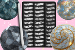 170 Procreate Stained Glass Interior Texture Brushes Product Image 2