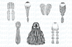 Procreate Hair Stamps &amp; Frizz Brushes set 2 Product Image 2