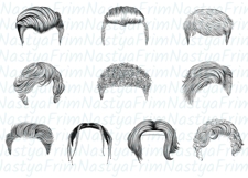 Procreate Hair Stamps &amp; Brushes set 1 Product Image 3