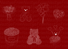 Procreate Valentine&#039;s day Stamps &amp; Brushes Product Image 2
