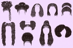 Procreate Afro Hair Stamps &amp; Brushes set 1 Product Image 2