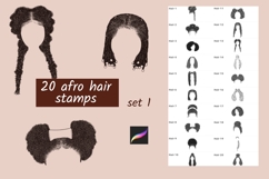 Procreate Afro Hair Stamps &amp; Brushes set 1 Product Image 1