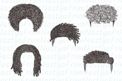 Procreate Afro Hair Stamps &amp; Brushes set 1 Product Image 5