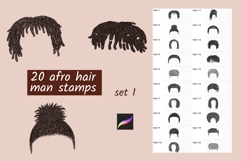 Procreate Afro Hair Stamps &amp; Brushes set 1 Product Image 1