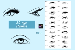 Procreate Eye Stamps &amp; Brushes set 1 Product Image 1
