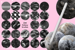 200 Procreate Galaxy Universe Textures brushes Product Image 7