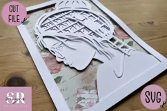 Girl loves books shadowbox| paper cutting | Girl loves books Product Image 8