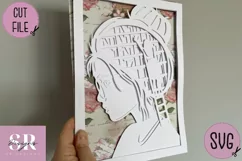 Girl loves books shadowbox| paper cutting | Girl loves books Product Image 9