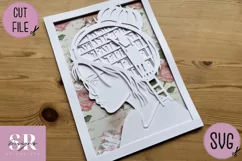 Girl loves books shadowbox| paper cutting | Girl loves books Product Image 10