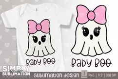 Baby Boo Ghost | Halloween Sublimation Design| Png Product Image 1