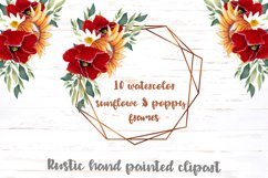 Copper Sunflower and Poppy Frames Product Image 1