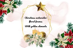 Golden Christmas Flower Frames Product Image 1
