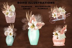 Watercolor Pampas Grass Illustrations Product Image 3