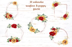 Rose Gold Sunflower and Poppy Frames Product Image 3