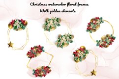 Golden Christmas Flower Frames Product Image 2