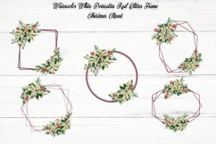 Red Glitter Poinsettia Frame Product Image 3