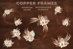 Watercolor Pampas Grass Copper Frames Product Image 3