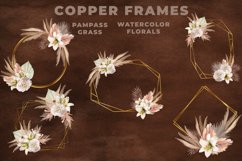Watercolor Pampas Grass Gold Frames Product Image 3