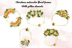 Golden Christmas Flower Frames Product Image 3