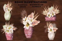 Watercolor Pampas Grass Illustrations Product Image 2