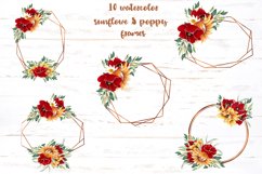 Copper Sunflower and Poppy Frames Product Image 3