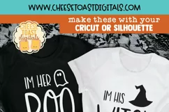Matching Halloween Shirts SVG - I'm Her Boo | I'm HIs Witch Product Image 2