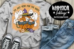 I'm Just Here For The Boos Halloween Sublimation Clipart Product Image 1