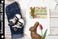 I&#039;m Just Here For The Chocolate-Easter Sublimation Clipart Product Image 1