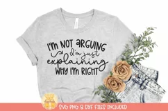 Sarcastic Quote SVG | Funny Women's T-Shirt Design Product Image 1