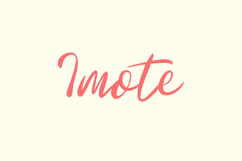 Imote Feminine Script Font Product Image 1
