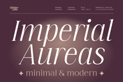 Imperial Aureas Minimal Modern Serif with Italic Product Image 1