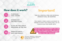 Health &amp; Fitness Planner Canva Templates | 63 Pages | BRIGHT Product Image 9
