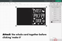 Best MOM Ever Papercut Card SVG, Mother's Day Template cards Product Image 3