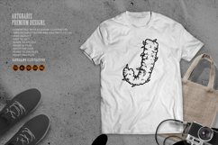 Impressive letter j monogram featuring marijuana leaves Product Image 1