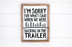 Funny Camping Saying SVG - I'm Sorry For What I said Product Image 4