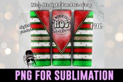 Santa&#039;s Favorite Tumbler Wrap | Christmas Sublimation Product Image 1